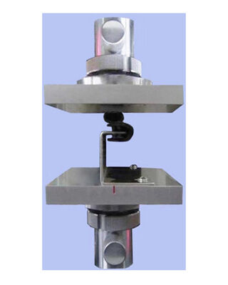 Perlengkapan uji kompresi baja tahan karat yang dapat disesuaikan untuk mesin pengujian universal ASTM E8/A370/ISO 75001