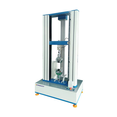 AC Motor Kolom Ganda Universal Testing Machines Untuk Plastik / Karet / Kain dengan Garansi 1 Tahun