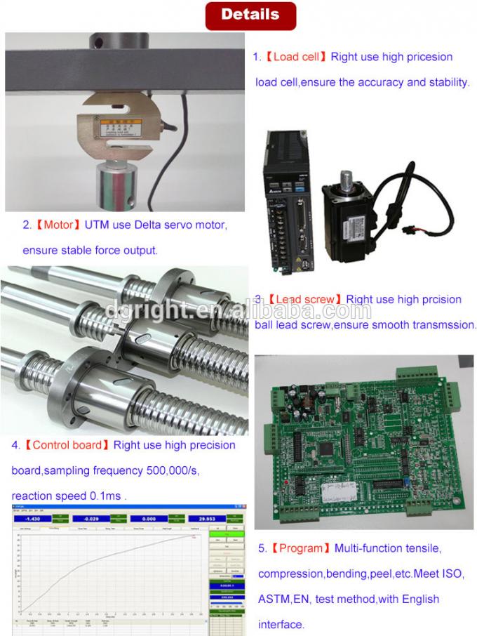 Kontrol Komputer 500N Tape Peel Tensile Testing Machine Dijual